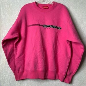 Supreme Vibrant Pink Crewneck Sweater Size Medium.